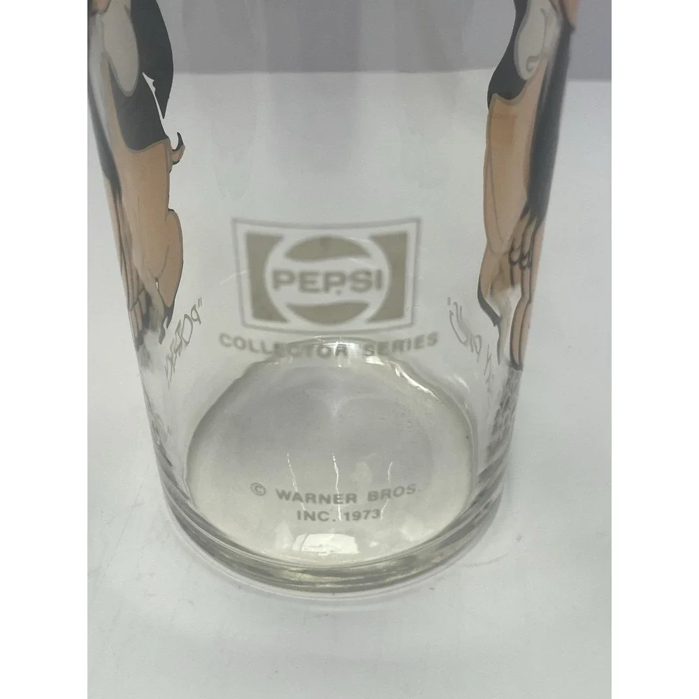 Vintage Looney Tunes Porky Pig 1973 Pepsi Collector Series glass tumbler